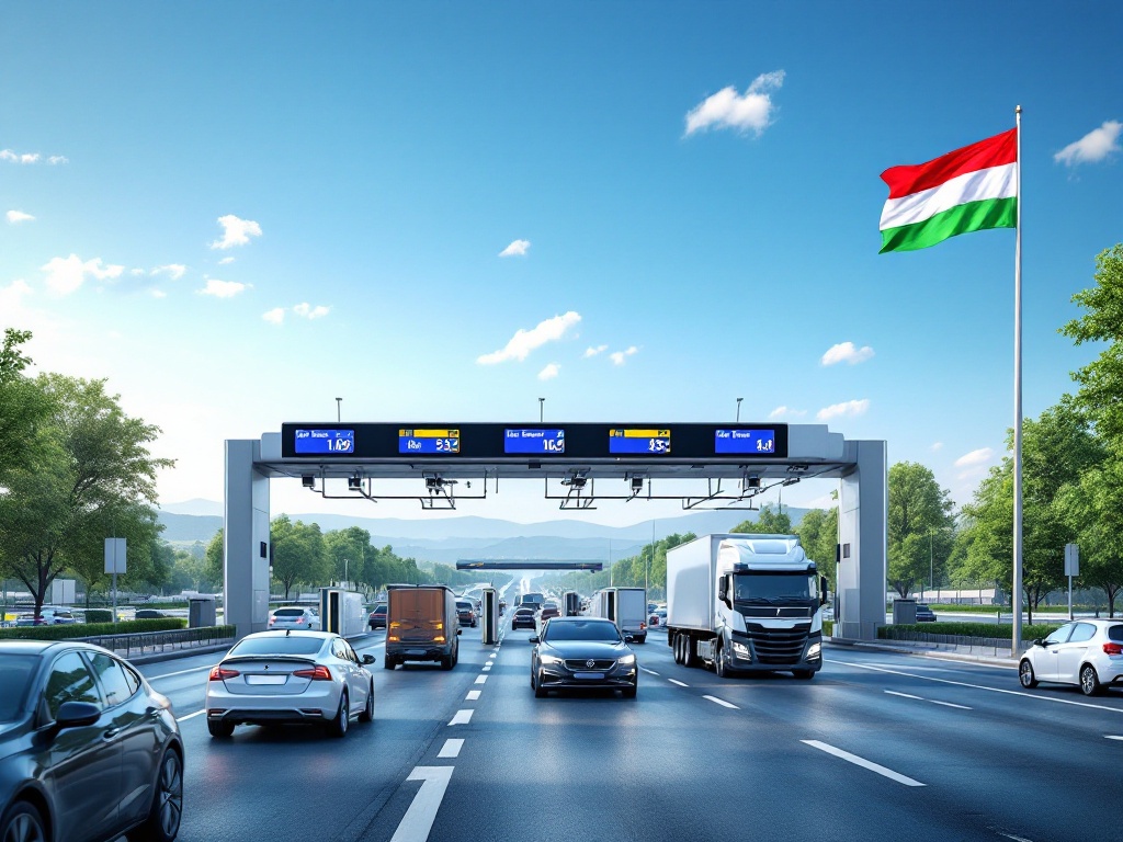 Elektronický systém mýta na maďarskej diaľnici